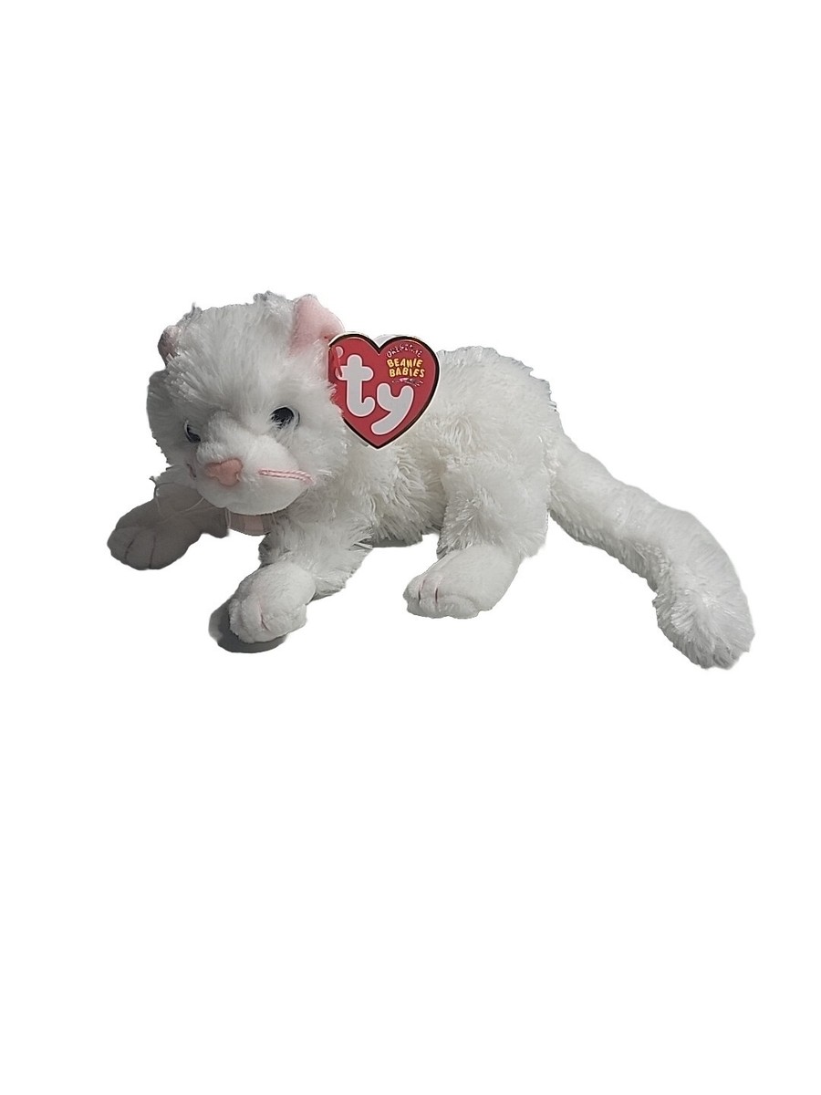Ty BIANCA The White Cat Kitty Beanie Baby Babies Beanies