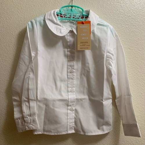 French Toast White Long Sleeved Uniform Shirt-Size 5-New Tag-Cotton/Poly Blend