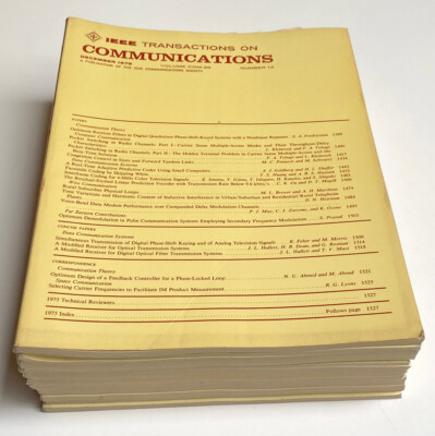 Lot of 14 IEEE Transactions On Communications Trade Magazines 1975-1980