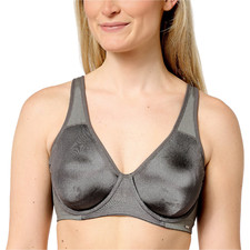Breezies Smooth Radiance Unlined Underwire Bra Graphite