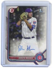 Dakota Mekkes 1st Bowman 2022 Chicago Cubs Autograph PPA-DM