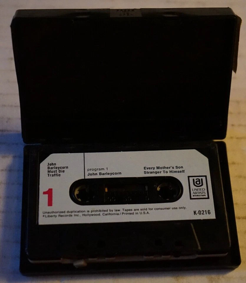 Traffic ‎– John Barleycorn Must Die Clam Shell Cassette Tape 1970 Vintage Htf - Image 4 of 4