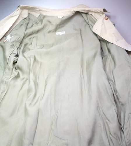 Men's Vintage Giorgio Armani DoubleBreasted Long Beige Trench Coat Sz 40 - Picture 6 of 15