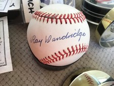 Signed Ray Dandridge single signed NL Rawlings baseball