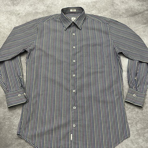 Peter Millar Hemd Herren mittelblau gestreift Langarm Button Down Freizeit