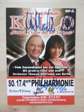 Rene & Nathalie Kollo Autogramme signed 10x15 cm Flyer