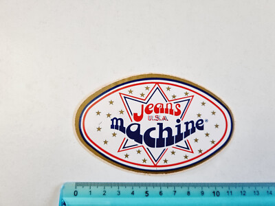 Aufkleber Jeans Machine Sticker Autocollant Adhesive Vintage 80s Original