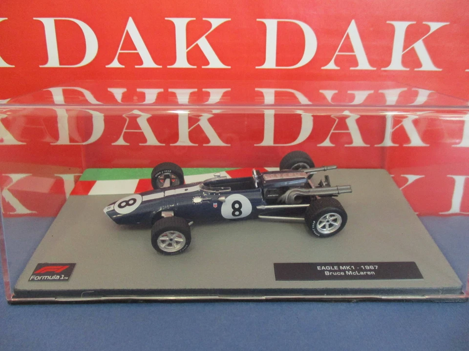 Die cast 1/43 Modellino Auto F1 Eagle MKI 1967 B. McLaren - Immagine 4 di 4