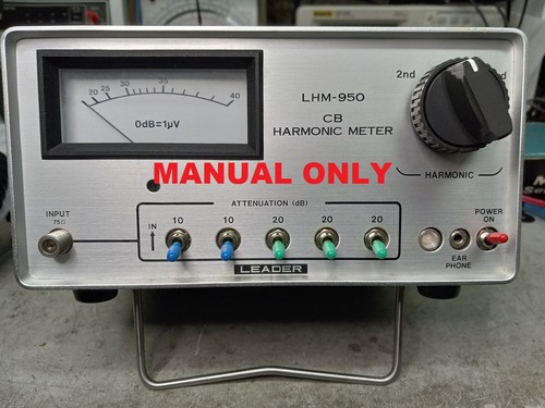 Leader LHM-950 CB HARMONIC METER Owner's Manual / Service Manual