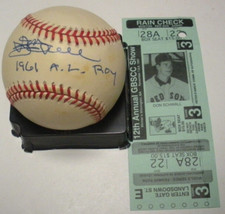 DON SCHWALL BOSTON REDSOX 1961 AL ROY W/COA SIGNED MLB BASEBALL