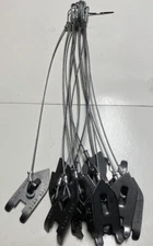 2 Dozen Wolf Fang ANCHORS w/ 15" CABLE 3/32" trapping stakes, traps, coyote