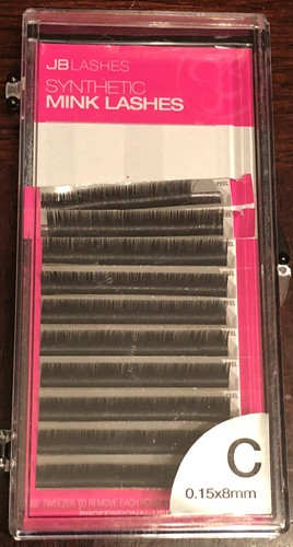 JB Synthetic Mink Lashes .15 x 8mm, 12mm, 14mm, C Curl 80% Complete - Picture 2 of 4