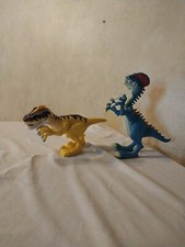 2 JURASSIC World Dinosaurs VELOCIRAPTOR BLUE Yellow Both Work