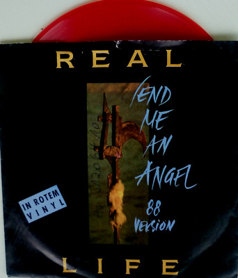 7'' 1988 VERSION! IN MINT- ! REAL LIFE : Send Me An Angel / RED VINYL  