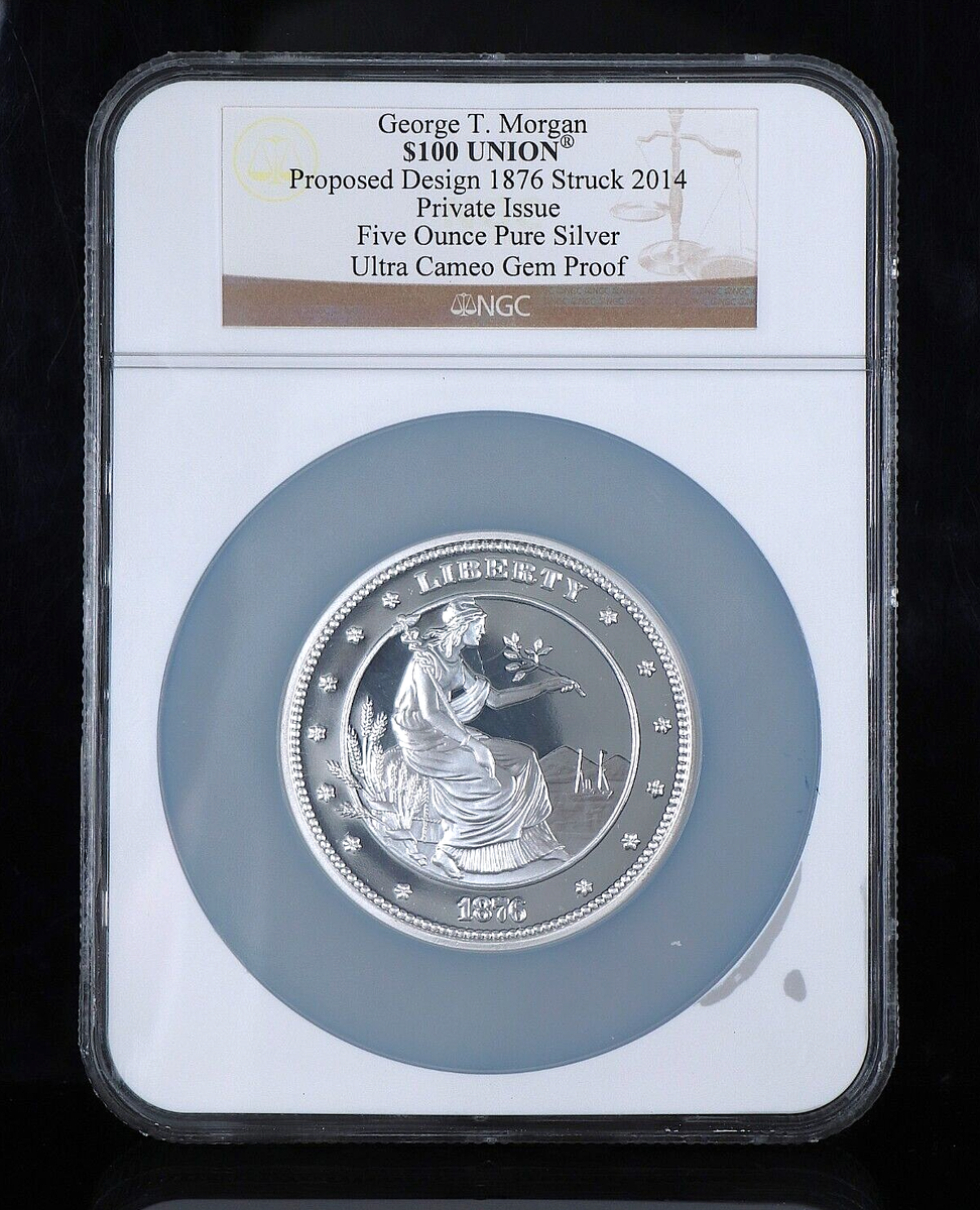2014 NGC Gem Proof George T. Morgan $100 Union Private Issue