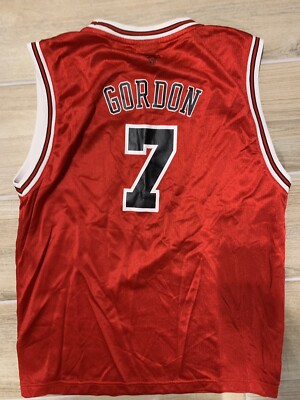 Champion NBA BULLS ブルズ Ben Gordon ゲームシャツ Ben Gordon #7 Vintage Chicago Bulls Red Adidas NBA Jersey