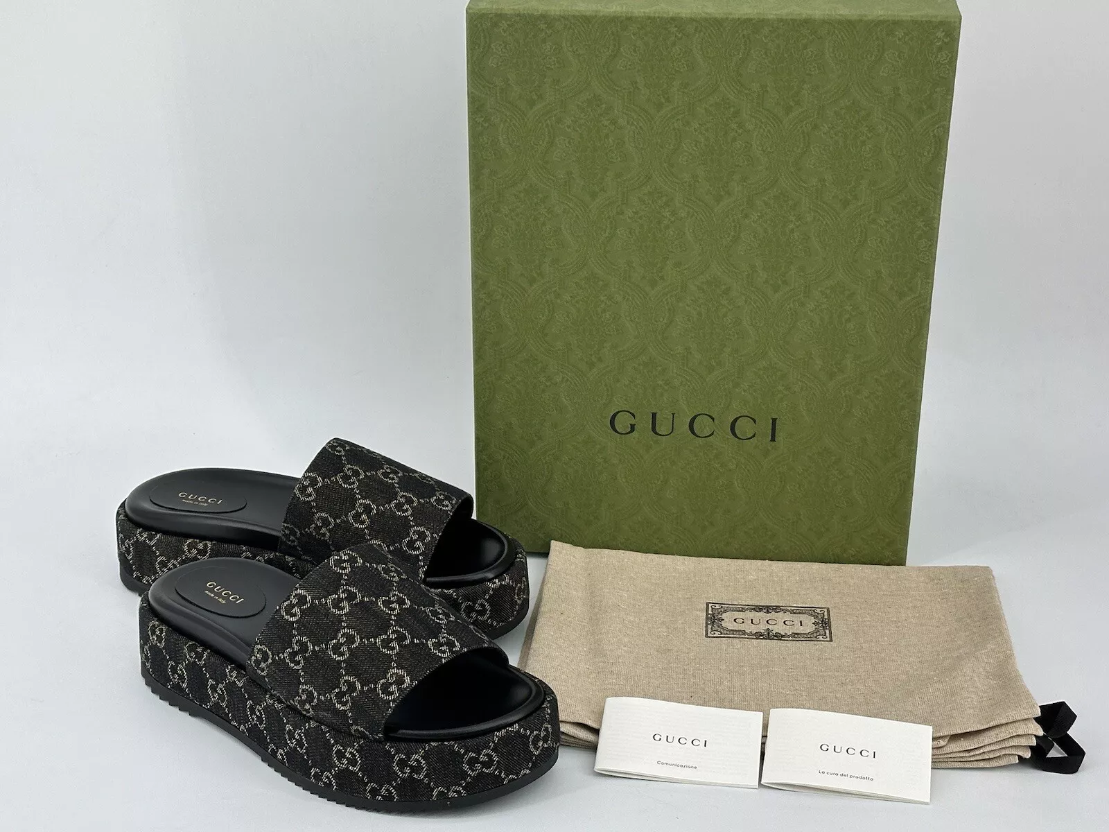 Sandales neuves originales Luxury GUCCI pour femmes 623212   EU 41,5 / UK 8,5 / US 11,5.