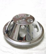 Small Block Fits Mopar Polished Aluminum 1 Groove Upper Water Pump Pulley Dodge
