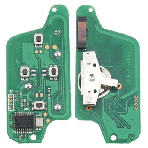 Folding Remote Key Fob Control ID46 Chip VA2 Blade Fit for Peugeot 1007 Citroen - Foto 7 di 11