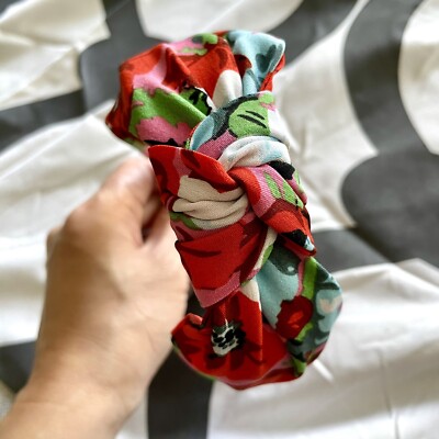 ❤️ New Floral Flower Printed Turban Headband Twisted Tied  display picture 2