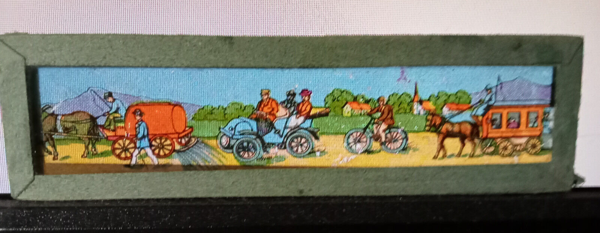 Lot De 6 Plaques En Verre Pour Lanterne Magique - Caricatures Anciennes