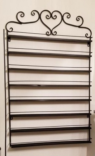 6 Tier Nail Polish Metal Rack Wall Mounted Display Organizer Hold 150 ...
