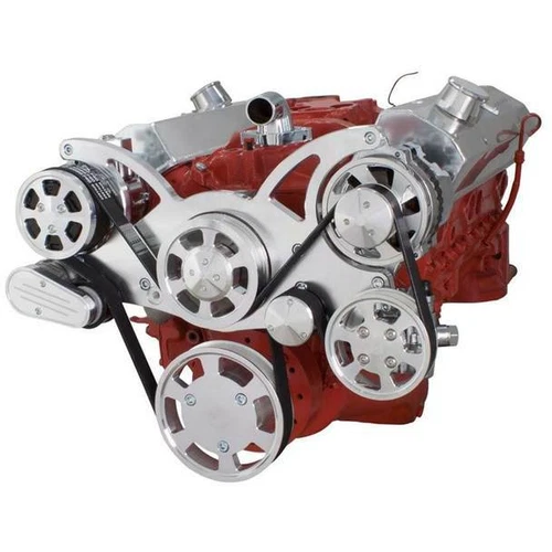 Chevy Small Block All Inclusive Serpentine System SBC 283 350 383 400 AC PS ALT