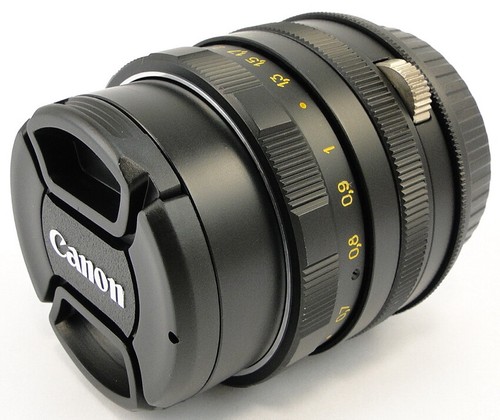 (AF Confirm) HELIOS 44m 58mm f/2 Lens M42 + Adapt. Canon EOS EF Mount Camera