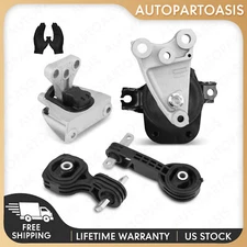 Engine Motor. Trans Mounts Kit 4PCS With Support Fits 06-10 Honda Civic 1.8L 