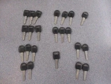 23 GM key blanks, plastic heads