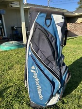 TaylorMade Cart Carry Golf Bag 14-way Blue/Black/White - Read