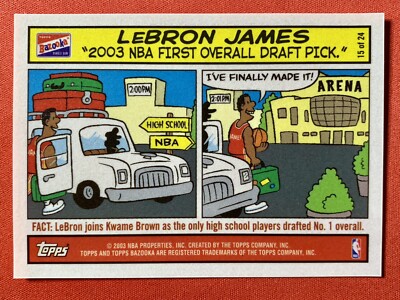 レブロン　Lebron James 2003-04 Bazooka RC 2003-04 Bazooka - Gold #276 LeBron James (RC) psa 7 | eBay