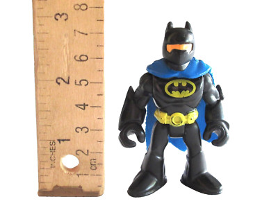 Fisher-Price Imaginext DC SuperFriends Batman Dark Knight Blue Cape Orange Visor