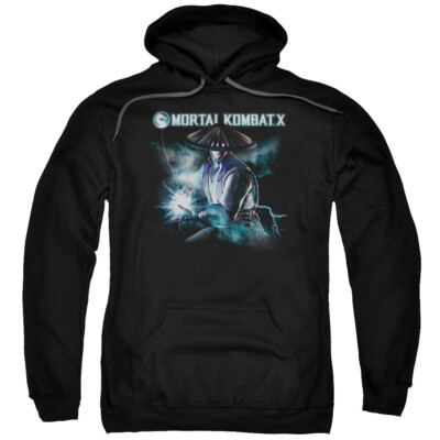  MORTAL KOMBAT RAIDEN Licensed Adult Hooded Sweatshirt Hoodie SM-5XL