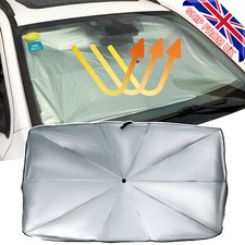 Car Foldable Sun Shade Umbrella Heat Reflective Windscreen Visor Block Sunshade