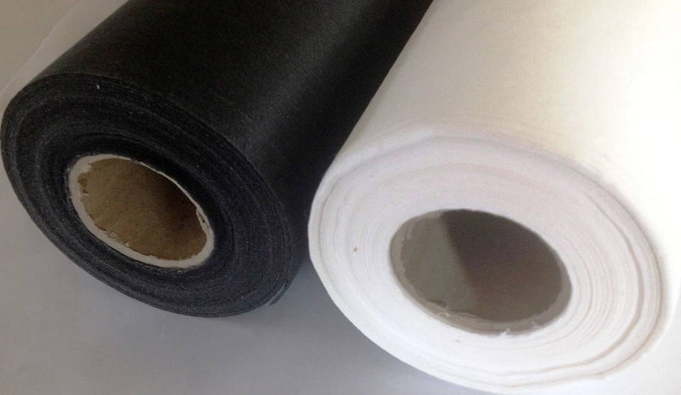 IRON ON INTERFACING FUSIBLE FABRIC - LIGHT, MEDIUM & HEAVY WEIGHT - 75CM WIDE