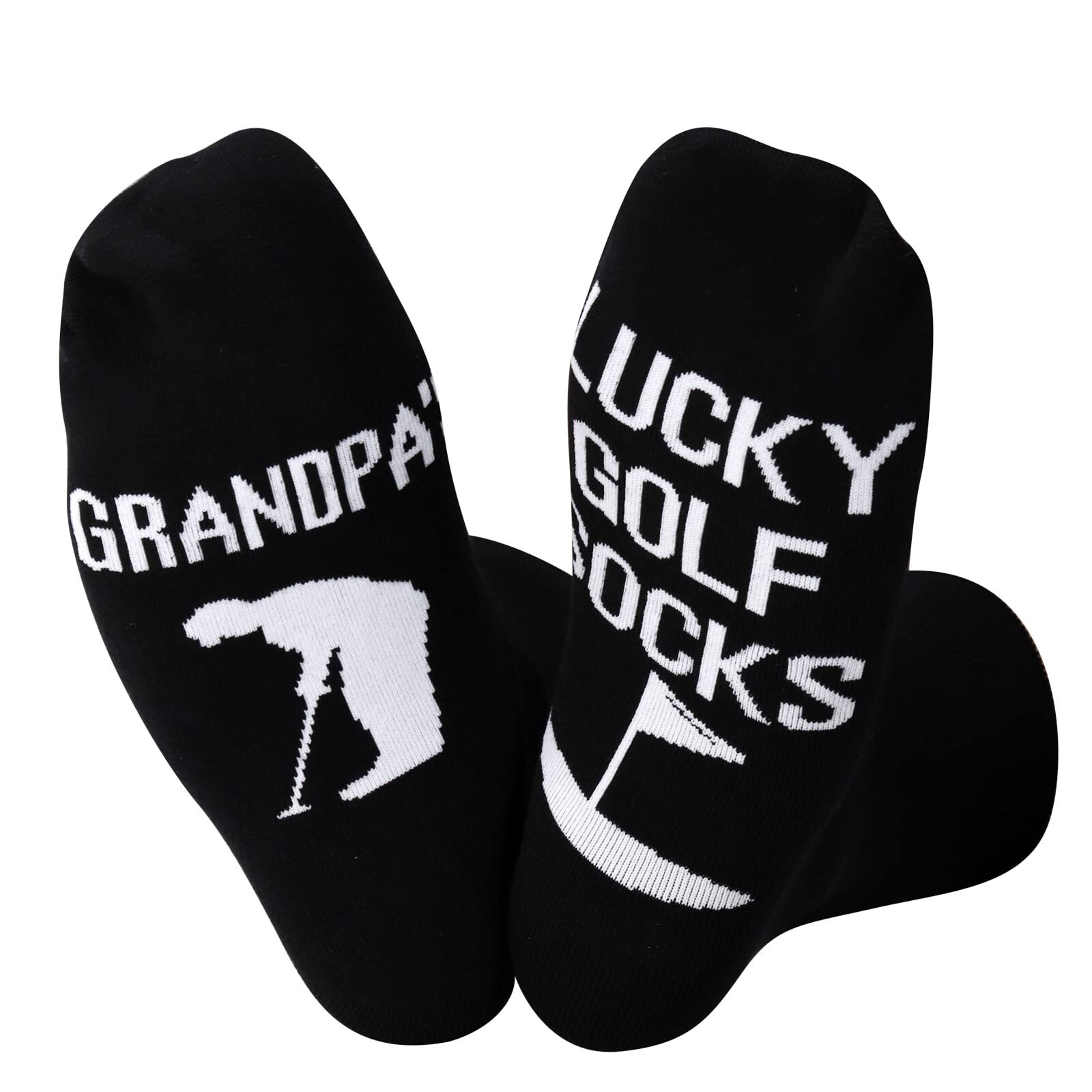 Lucky Golf Socks for Grandpa - Fun Retirement Gift for Golf Lovers