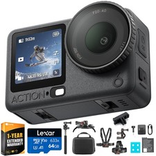 DJI Osmo Action 6 Action Camera Standard Combo w/ 1 YR Warranty +Accessories Kit