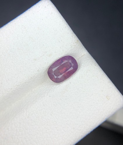 1.35 Cts Natural Kashmir Sapphire Purplish Color Oval Shape loose gemstone - Picture 11 of 16