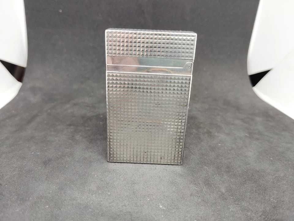 S.T.Dupont Gasfeuerzeug Silber Diamantschliff Montparnasse Linie 2 - Bild 3 von 4