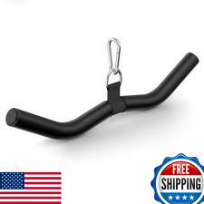 19" LAT Pull Down Bar Attachment Home Gym Cable Machine Handle