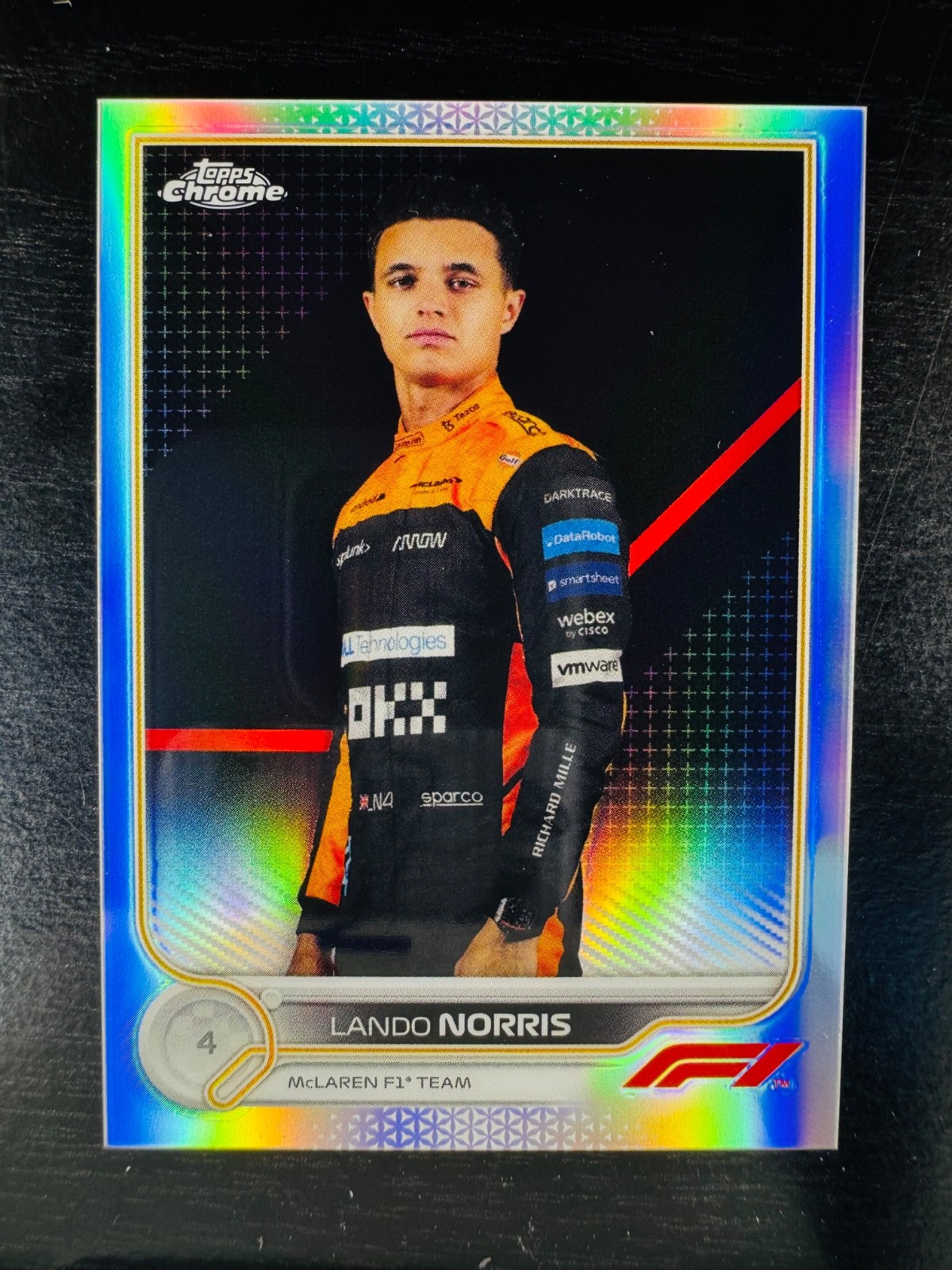 2022 Lando Norris Refractor Topps Chrome #33 F1 Formula 1