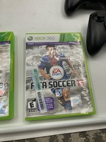 Xbox 360 Console Bundle W/ 2 Controllers & 3 Games Very Clean