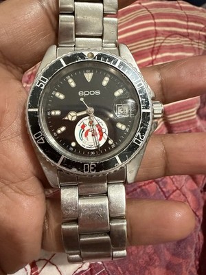 VINTAGE EPOS UAE ARMED FORCES AUTOMATIC MEN'S WRIST WATCH Read Description