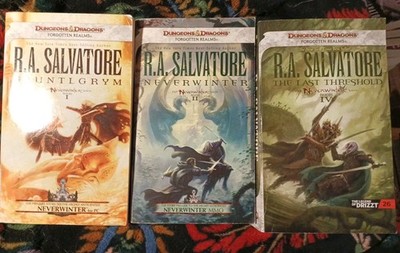 LOT Neverwinter 1, 2, 4 Legend Of Drizzt R.A. Salvatore Forgotten Realms Paperba