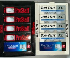 VTG Wilson TOP-FLITE XL  PRO STAFF 30 Golf Balls White NEW In Boxes