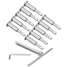 20Pcs Fit 2"x2" Wood/Metal Deck Post Cable Railing Kit REPAIR Silver