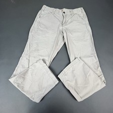 Carhartt Relaxed Fit Work Pants Men's 32x30 Khaki Cotton Blend Stretch Utility