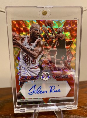 Panini Mosaic 22-23 Glen Rice Miami Heat Collage Mosaic Choice Auto #CM-RIC