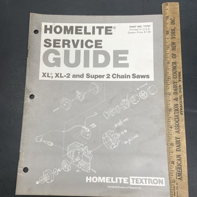 #ad Homelite Jacobsen XL XL 2 Super 2 Chainsaw Saw Major Service Repair Shop Manual $49.95